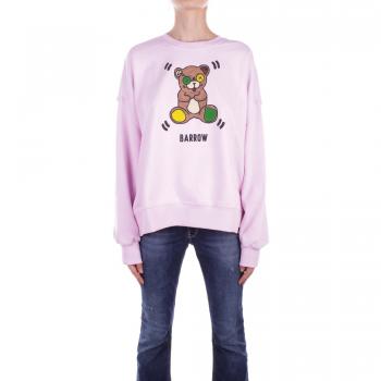 Barrow Pink Logo Front Sweater for Ladies