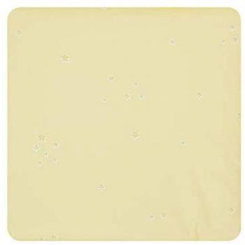 Alvi Wickelmulde (2‑Keil) Sternchen, gelb – 68 x 60 cm