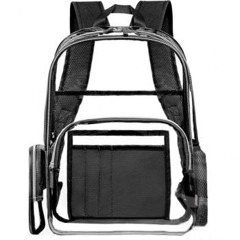 PVC Clear Student Backpack Waterproof Multi-Function Travel Bag for Men and Women