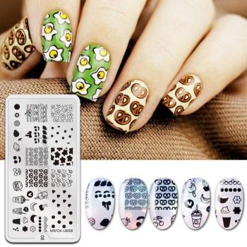 Estampette fruitée : pochoir d'ongles 1 pièce