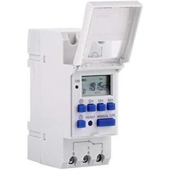 Timer Digitale Programmabile con Display LCD e Programmazione Oraria Settimanale per Uso su Interruttore a Guida DIN(220V)