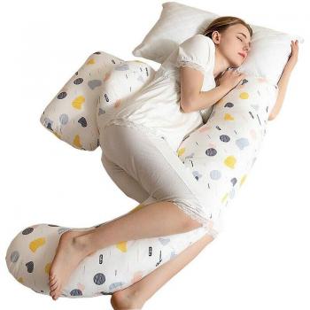 Coussin de couchage ajustable en forme de U