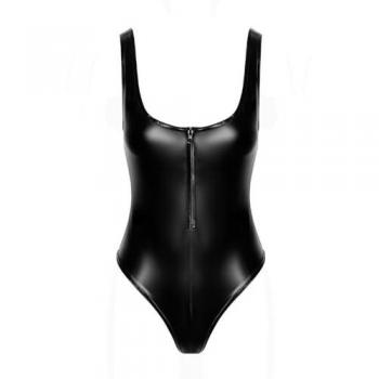 Body Elysium F333 Wetlook Noir Zip Avant