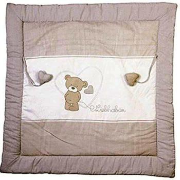 Roba Baumwoll-Krabbeldecke 'Liebhabär', 100x100cm, inklusive Baby-Spielzeug