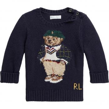 Camiseta de Algodón para Bebé Niño con Oso de Ralph Lauren