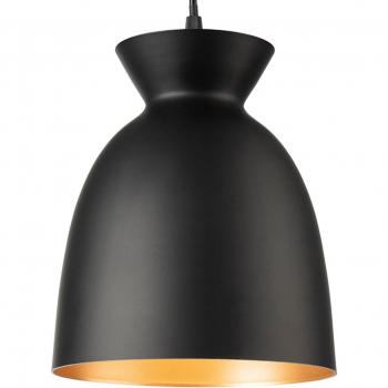 Firstlight Maisie Modern Style 11cm Pendant Light Black and Matt Gold Inner