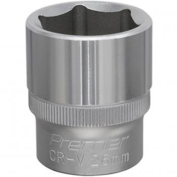 Sealey S1226 WallDrive® Socket 26mm 1/2Sq Drive