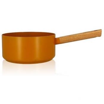 OGOLIVING ECTOR CASSEROLE 20CM JAUNE MANCHE BOIS