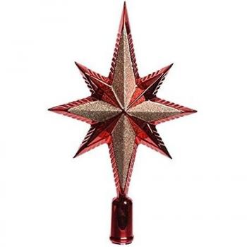 Stella di Natale Luminosa Rossa per Albero