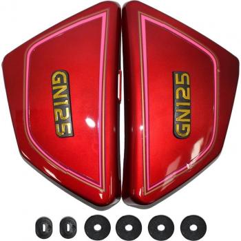 Set Completo de Piezas de Carrocería Moto Haojue Suzuki Lifan GN125 – Cubiertas Laterales y Panel de Herramientas con Goma Gratis