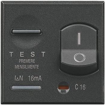 Disyuntor magnetotérmico 10A BTICINO Axolute HS4305/10 Antracita