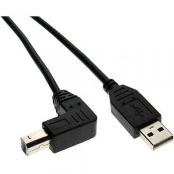 InLine USB 2.0 Kabel, A-B, 2m, schwarz