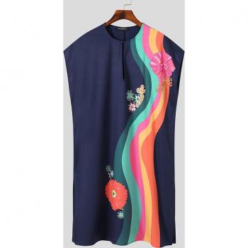 Men's Cozy Printed Nightgown