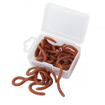 Vers de Terre Faux 20 g – Lure réaliste rouge
