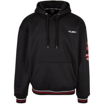 FUBU Corporate Mesh Hoodie Herren – Kapuzensweatshirt FM233-012-2, 100 % Polyester, unifarben, M