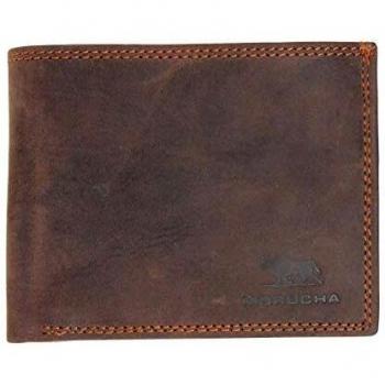 Mens Distressed Leather Billfold with RFID Block – MORUCHA M20