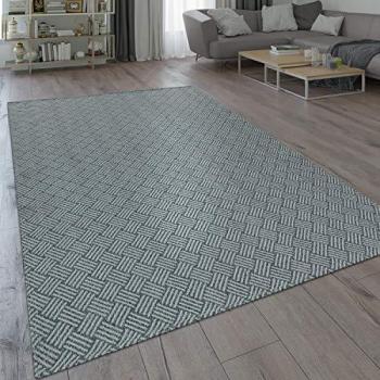 Grigio 80x150 Tappeto Intrecciato Geometrico Paco Home