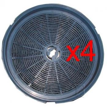Kit de 4 filtres à charbon pour hotte Glem Airlux CR300