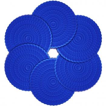 Zanmini Sottobicchieri in Silicone Coaster Set di 6 (Verde)