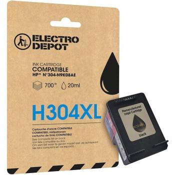 Cartucho de tinta compatible XL negro para HP H304