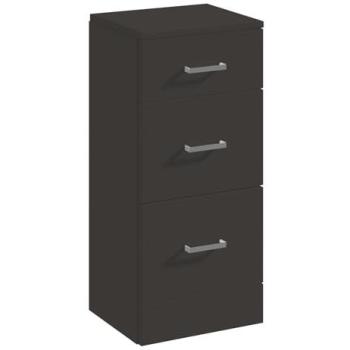 Modern Grey 350x300 Balterley Floor Stand with Three Drawers