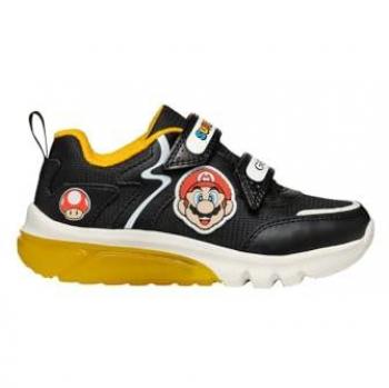 Sneaker Geox Ciberdron Junior Nero/Giallo EU 25
