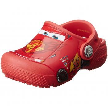 Crocs Fun Lab Sabots Garçon Cars, Rouge Flame 29/30 EU
