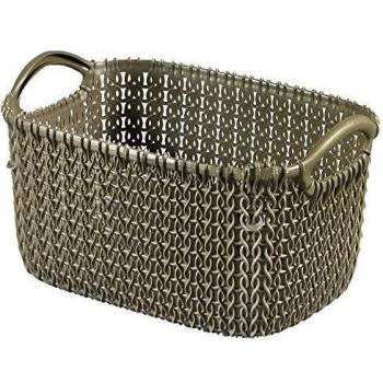 Harvest Brown CURVER Strickoptik‑Korb XS (3 Liter)