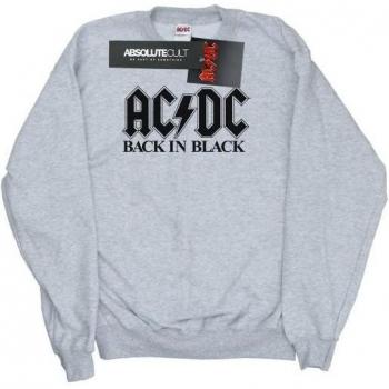 Back in Black Logo AC/DC Cotton Sweatshirt for Men