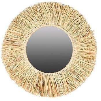 Miroir Naturel Franges Raphia D46