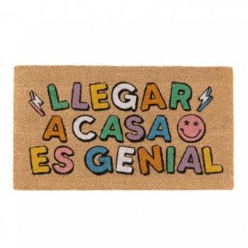 Felpudo Decorativo Fibra de Coco 40 x 70 cm