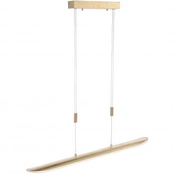 Goldene Pendellampe Paul Neuhaus 2623‑12 A+, 25 W, Eisen, 112 × 10 × 160 cm