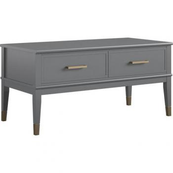 CosmoLiving Mesa de Centro con Tablero Elevable en Efecto Madera