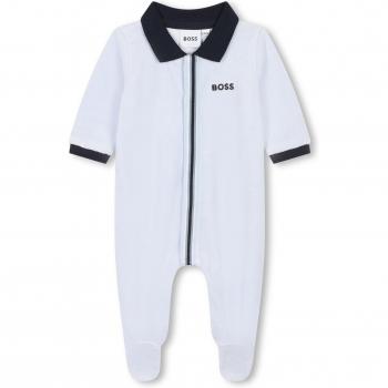 Pyjama Boss Col Polo Garçon 12M Bleu