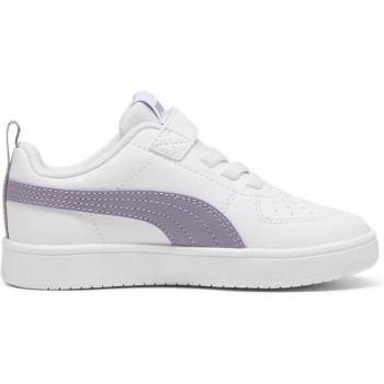 Puma Rickie AC+ Kids' White & Purple Sneakers