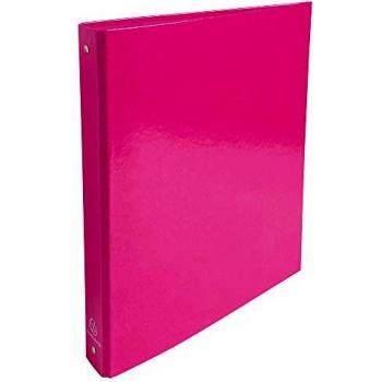Exacompta Iderama Pink A4 4‑Ring Plastic Coated Binder – 30 mm, 10‑Pack