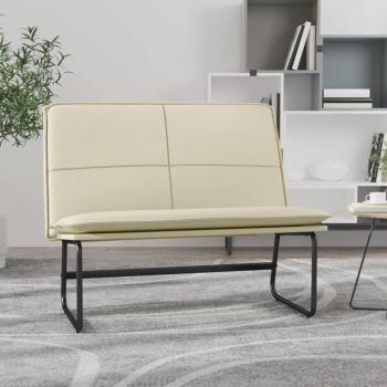 Siège de banc crème, 100 × 75 × 76 cm – Similicuir VidaXL