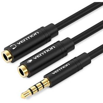 Cable Estéreo Vention BBVBY 0.3 m – Negro