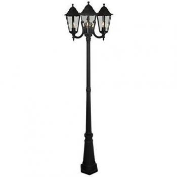 Classico Style Lamppost with 3 Glass Lanterns