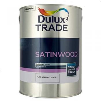 Dulux Trade Satinwood Paint 2.5L Pure Brilliant White