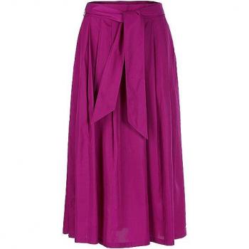 MARC CAIN Fuchsia Midirock mit Bindegürtel Größe 38