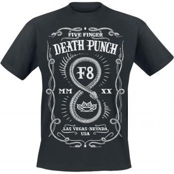 Short Sleeve Tee Five Finger Death Punch – F8 Infinity, Noir, Taille S‑XXL