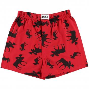 LazyOne Classic Red Moose Herren Boxershorts XL