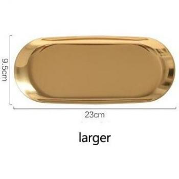 Oval Rose Gold Storage Tray