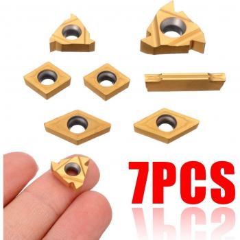 Set de 7 Insertos Carburo MGMN200 – Torneado Exterior 12 mm