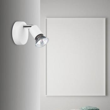 Wand‑/Deckenspot Base in Weiß – GU10, Nova Luce, 8 × 6,7 × 10,9 cm, dimmbar