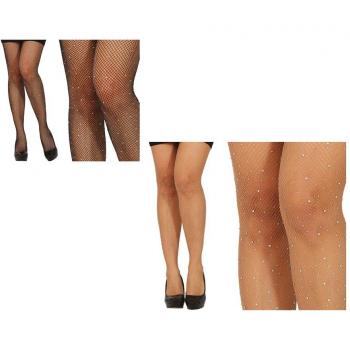 Résille Glamour avec Strass Noirs
