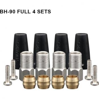 Tubes d’huile hydraulique vélo – Aiguille olive, tête T, bague de pression, frein Shimano BH90/BH59
