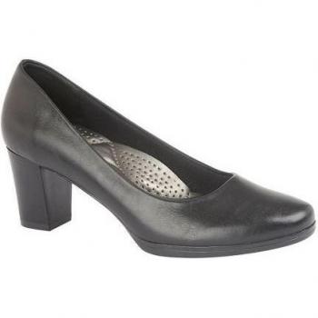 Boulevard Women's PU Leather Court Shoe (55mm Heel)