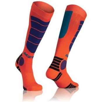 Calcetines MX Acerbis Impact Naranja-Azul